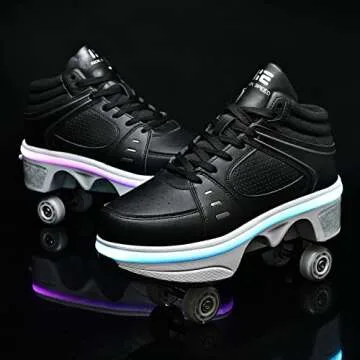 2-in-1 Roller Skates for Stylish Outdoor Fun