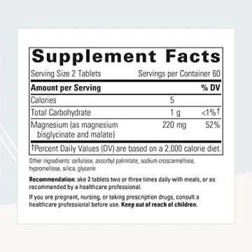 Integrative Therapeutics Magnesium Glycinate Plus - Brain Function Supplement for Women & Men - Supp...