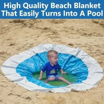6.5 ft Instant Setup Baby Beach Pool for Kids