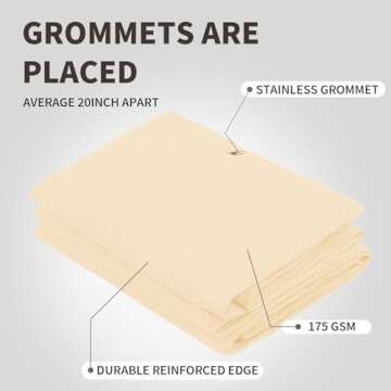 LOVE STORY Balcony Privacy Screen, 3'x10' Beige Deck Shield Screen Fence Cover (HDPE),UV Protection and Weather-Resistant,3 FT Height for Deck, Patio, Backyard, Outdoor Pool, Porch, Railing