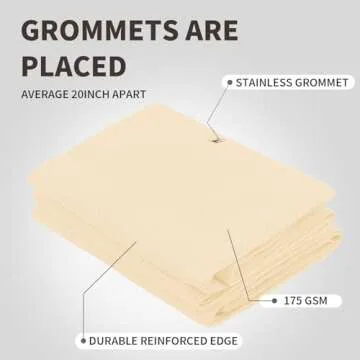 LOVE STORY Balcony Privacy Screen, 3'x10' Beige Deck Shield Screen Fence Cover (HDPE),UV Protection and Weather-Resistant,3 FT Height for Deck, Patio, Backyard, Outdoor Pool, Porch, Railing