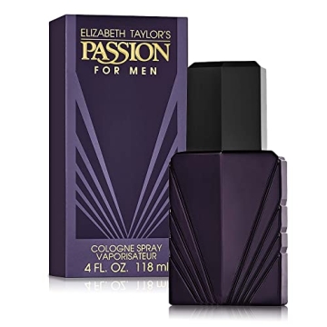 Elizabeth Taylor Men's Cologne Spray - Passion, 4 Fl Oz - Invigorating Fragrance for Him