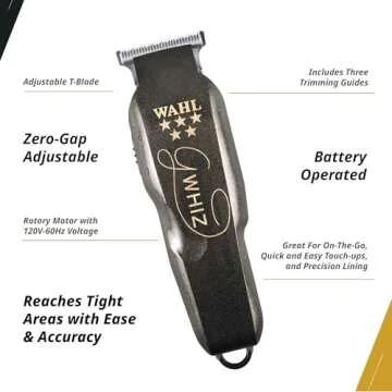 Wahl Professional 5 Star G Whiz Cordless Trimmer Battery Powered Lightweight Precision Lining Kit