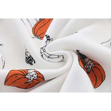 Owlivia 100% Organic Cotton Baby Long Sleeve Pajama Sets, Toddler Boy Girl 2-Piece Sleepwear(2 Years, Pumpkins)