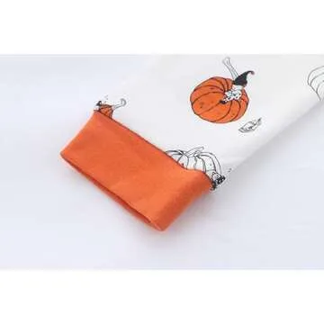 Owlivia 100% Organic Cotton Baby Long Sleeve Pajama Sets, Toddler Boy Girl 2-Piece Sleepwear(2 Years, Pumpkins)