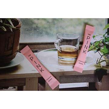 THE PINK - Zero Calorie Calcium Saccharine Sweetener 500 Individual Serving Stick Packets - U Parve/Kosher