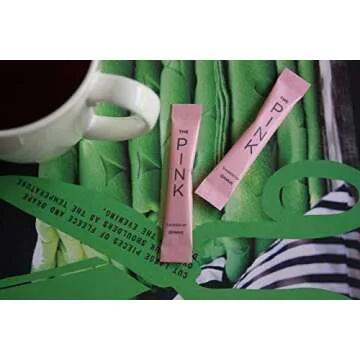 THE PINK - Zero Calorie Calcium Saccharine Sweetener 500 Individual Serving Stick Packets - U Parve/Kosher