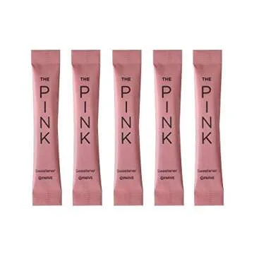THE PINK - Zero Calorie Calcium Saccharine Sweetener 500 Individual Serving Stick Packets - U Parve/Kosher