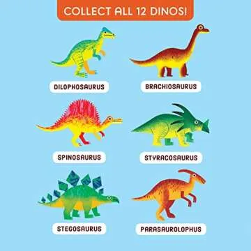 Dino Dig Excavation Kit from Mudpuppy - Dinosaur Dig Kit for Children 6+, Includes 1 Dinosaur Egg and 1 Plastic Chisel, Collect All 12 Dinosaurs!, Makes a Great Gift, Medium