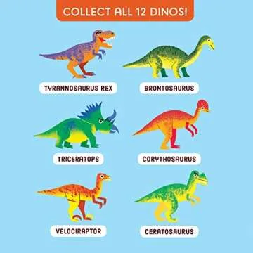 Dino Dig Excavation Kit from Mudpuppy - Dinosaur Dig Kit for Children 6+, Includes 1 Dinosaur Egg and 1 Plastic Chisel, Collect All 12 Dinosaurs!, Makes a Great Gift, Medium