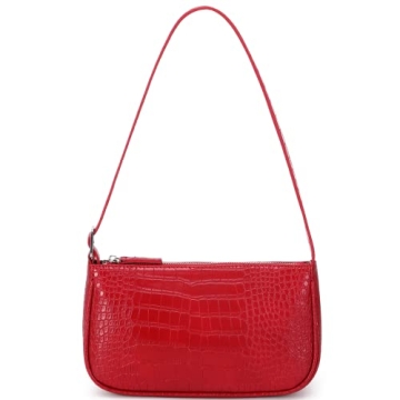 WSRYDJDL Small Purse for Women, Adjustable Shoulder Bags Crocodile Pattern Clutch Purse with Zipper ...