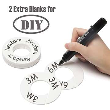 Baby Closet Dividers Set of 10 for Newborns to Toddlers