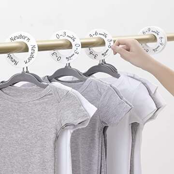 Baby Closet Dividers Set of 10 for Newborns to Toddlers