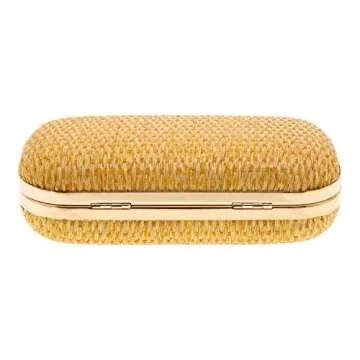 Chic Raffia Straw Box Clutch for Elegant Summer Style