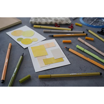 STABILO Fineliner & Premium Pen Set - 36 Pastel Colors