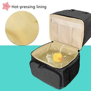 LUXJA Breast Pump Bag with 2 Compartments for Breast Pump and Cooler Bag, Breast Pumping Bag with 2 ...