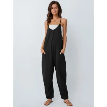 AUTOMET Women's Trendy Summer Jumpsuit Comfortable Romper