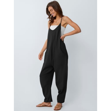 AUTOMET Women's Trendy Summer Jumpsuit Comfortable Romper