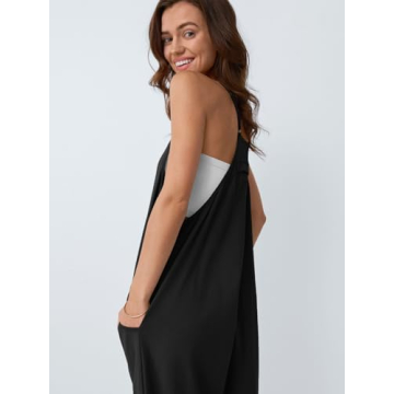 AUTOMET Women's Trendy Summer Jumpsuit Comfortable Romper