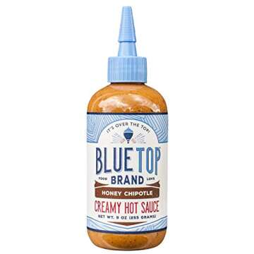 Blue Top Brand Honey Chipotle Creamy Hot Sauce, 9 Ounce Bottle (Pack of 1)