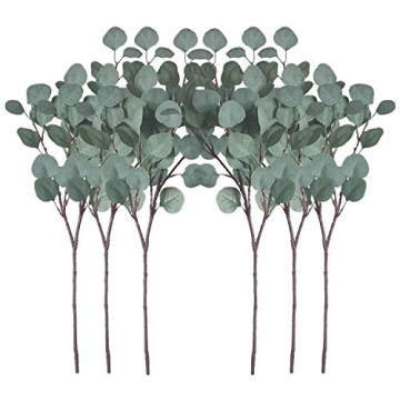 ZHIIHA Eucalyptus Stems Set of 6 for Home Decor