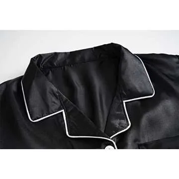 Stylish Unisex Kids Silk Pajama Set for Comfort