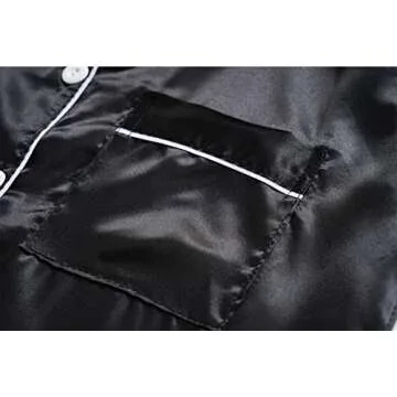 Stylish Unisex Kids Silk Pajama Set for Comfort