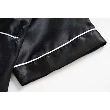 Stylish Unisex Kids Silk Pajama Set for Comfort