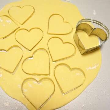 ALLTOP Biscuit Cutters with Handle, Stainless Steel Cookie Cutter, Professional Baking Essential Too...