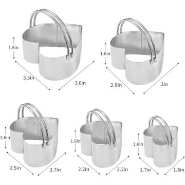 ALLTOP Heart Shaped Biscuit Cutters for Perfect Cookies