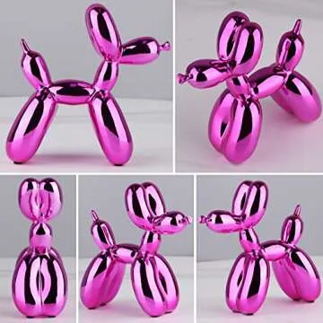 XIAOMAGG Red Balloon Dog Decor for Modern Home Spaces