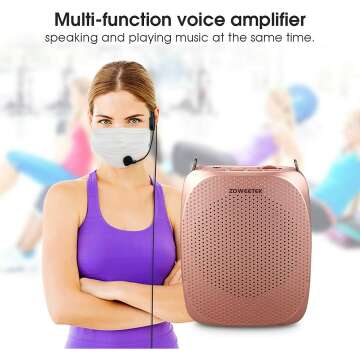 Voice Amplifier Headset for Teachers & Guides