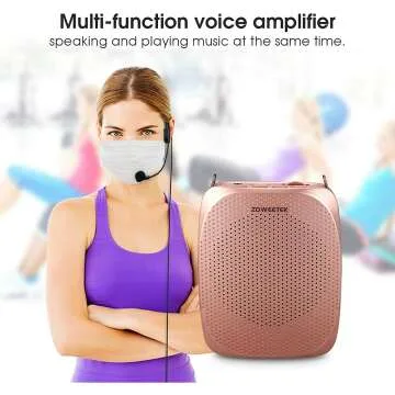 Voice Amplifier Headset for Teachers & Guides