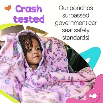Birdy Boutique Car Seat Poncho - Safe, Cozy, Reversible