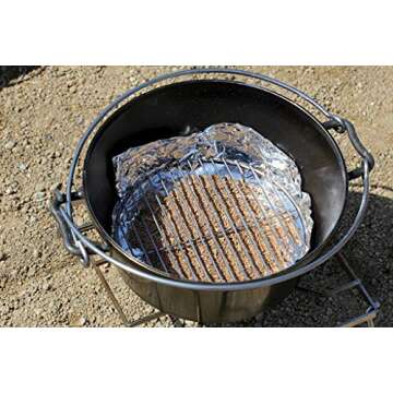 CAMPINGMOON Round Cooling Rack Roasting Rack for Baking Stainless Steel W24 Diameter φ9.5inch/φ24cm