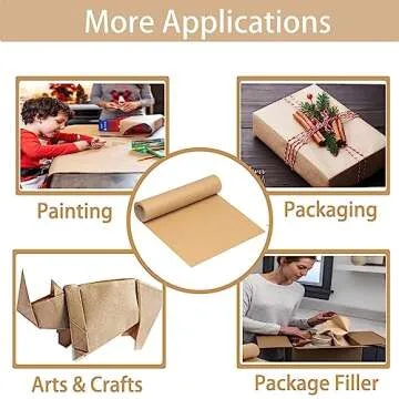Shinok Brown Kraft Paper Roll - Eco-Friendly Gift Wrapping
