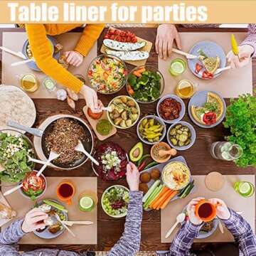 Shinok 2 Pack Brown Kraft Paper Roll 15" x 400" Brown Wrapping Paper Small Packing for Moving Craft Paper Roll for Gift Wrapping Art