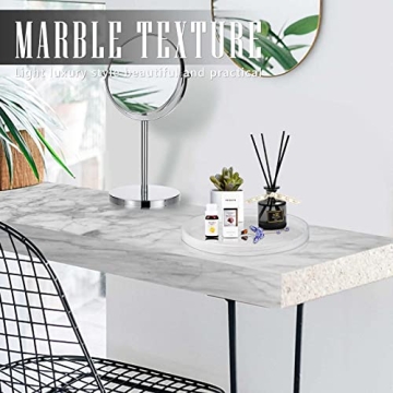 Stylish Ceramic Round Marble Tray for Home & Gifts