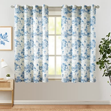 Elegance in jinchan Toile Curtains - Light Filtering Drapes