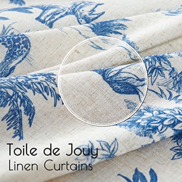 Elegance in jinchan Toile Curtains - Light Filtering Drapes