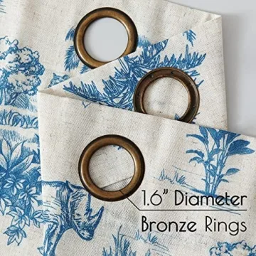 Elegance in jinchan Toile Curtains - Light Filtering Drapes