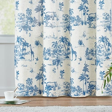 Elegance in jinchan Toile Curtains - Light Filtering Drapes