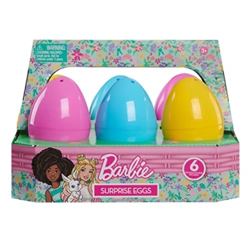 Barbie 6-piece Pre-Filled Easter Eggs, Easter Gifts and Basket Stuffers, Kids Toys for Ages 3 Up by ...