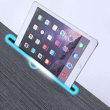 Home Office Lap Desk with Storage Drawer, Cup and Phone Holder, Laptop Bed Tray Table, 23.6" Foldable Laptop Desk, Laptop Stand for Working, Writing, Gaming and Drawing