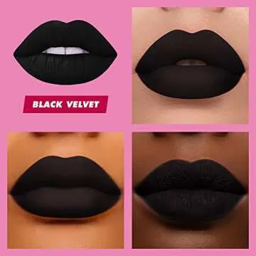 Lime Crime Velvetines Liquid Matte Black Lipstick - All-Day Wear
