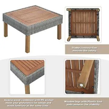 Stylish Merax 9 PCS Patio Sofa Set for Outdoor Enjoyment