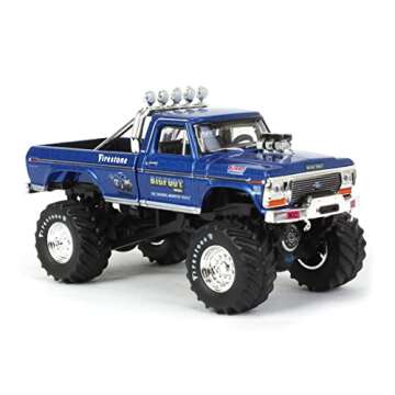 KINGS OF CRUNCH 1974 Ford F-250 Monster Truck Bigfoot #1 Blue The Original Monster Truck (1979) Hobb...