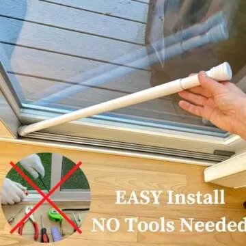 Evelots Adjustable Security Bar for Safe Sliding Doors and Windows