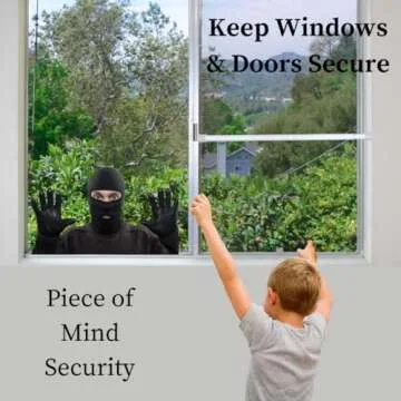 Evelots Adjustable Security Bar for Safe Sliding Doors and Windows