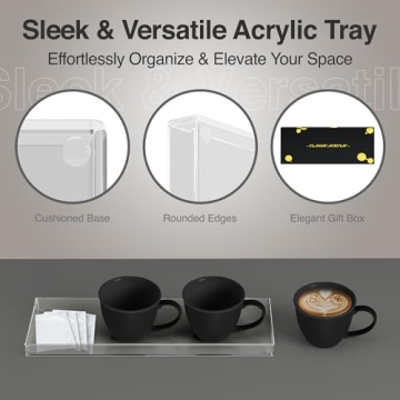 Classic Acrylic Tray - Elegant Organizer for Home & Office